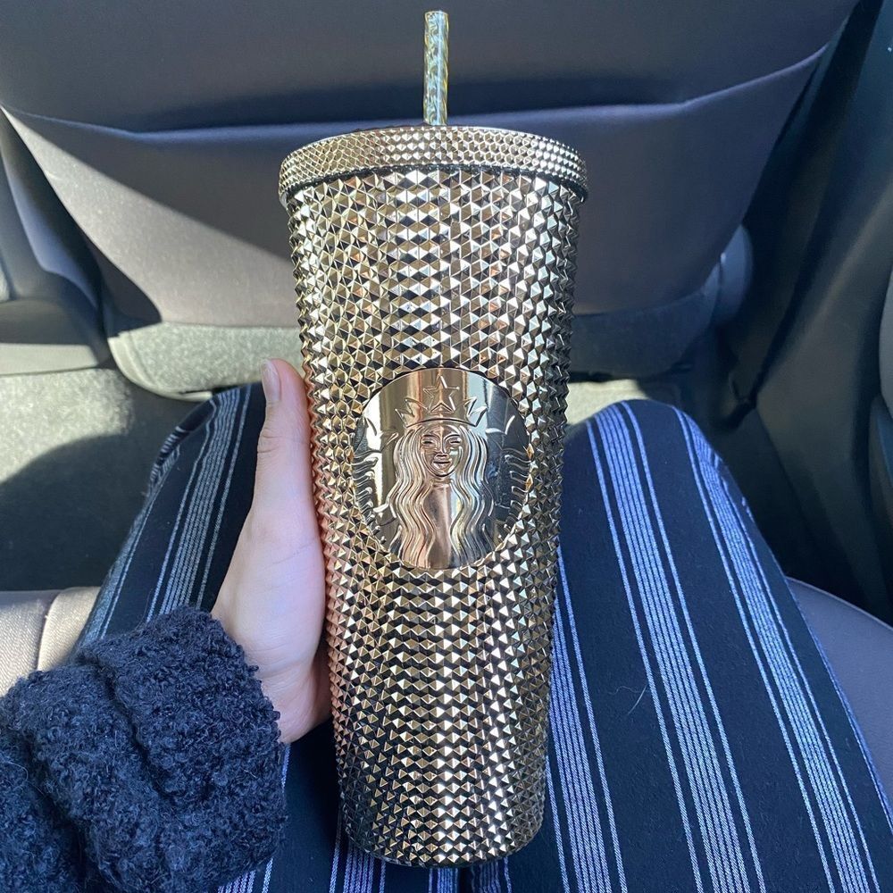 Starbucks Holiday Gold Studded Cup